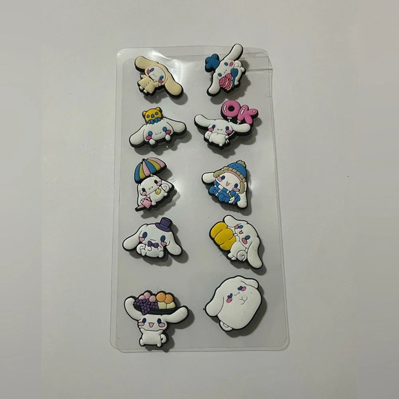 Cartoon Cinnamoroll Shoe Jibbitz Shoe Charms can be used for Crocs  (10pcs) - Picture 1 of 4